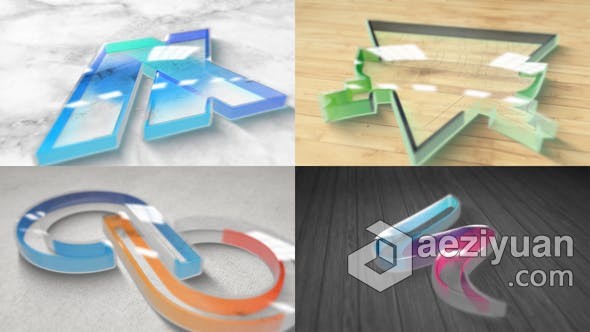 AE模板 3D玻璃塑料透明水晶LOGO动画效果视频片头 AE工程 AE文件ae模板,玻璃,塑料,透明,水晶 - AE资源网 www.aeziyuan.com