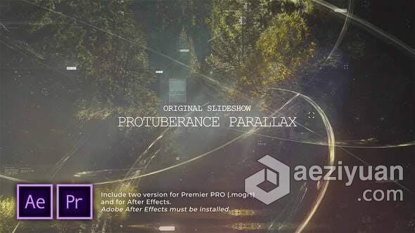 AE模板PR模板 Protuberance Parallax Slideshow线条视差幻灯片宣传视频 PR与AE工程文件线条,视差,幻灯片,宣传,视频 - AE资源网 www.aeziyuan.com