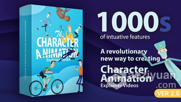 AE模板 角色动画解释器工具包Character Animation Explainer Toolkit V2.0 AE工程 AE文件ae模板,角色动画,动画,解释器,工具包 - AE资源网 www.aeziyuan.com