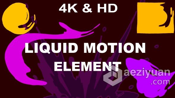 AE模板 液体水卡通图形元素包 80+ Liquid Motion Elements AE工程 AE文件液体,卡通,liquid,motion,elements - AE资源网 www.aeziyuan.com