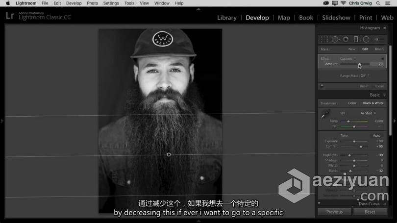 摄影师(Chris Orwig)黑白摄影Lightroom后期大师班-中英字幕 - AE资源网 www.aeziyuan.com