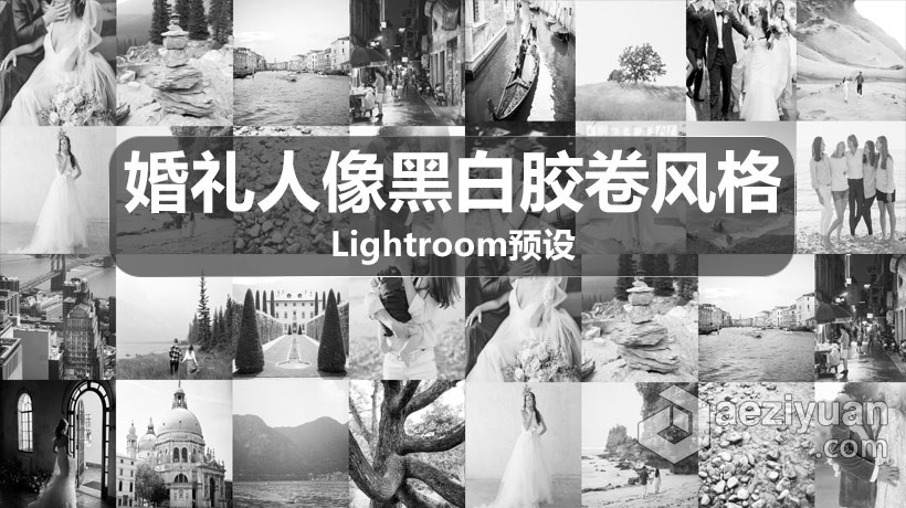 LR预设 科迪和奥斯汀婚礼人像黑白胶卷Lightroom预设 Goodlight Presets pack2 BW预设,科迪,奥斯汀,黑白胶卷,胶卷 - AE资源网 www.aeziyuan.com