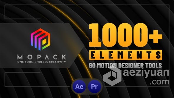 AE模板 MoPack V1.1 1000个时尚流行动态海报设计宣传视频字幕动画 AE工程 AE文件时尚流行,动态,海报设计,宣传,视频 - AE资源网 www.aeziyuan.com