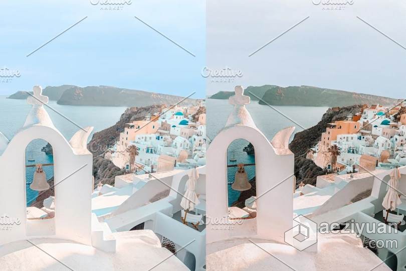 LR预设 清新通透希腊旅拍人文风光LR预设/手机APP预设 Lightroom Presets, Greece预设,清新,希腊,人文,手机 - AE资源网 www.aeziyuan.com