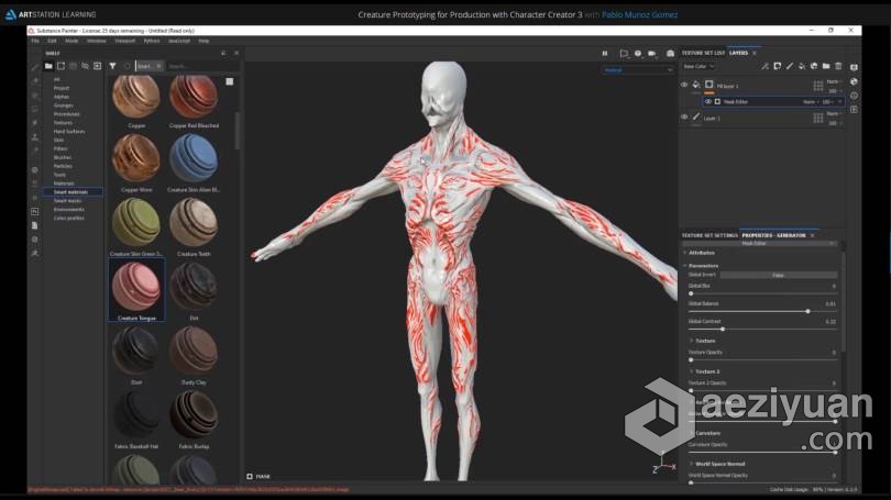 ZBrush教程 ZBrush恐怖异形完整实例制作流程视频教程教程,恐怖,异形,完整,实例 - AE资源网 www.aeziyuan.com