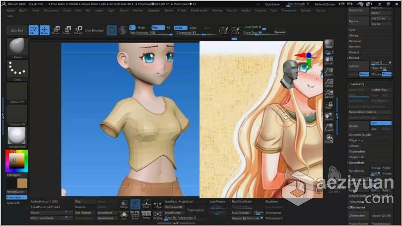 ZBrush教程 ZBrush卡通女孩精灵卧室完整制作流程视频教程教程,zbrush,卡通,女孩,精灵 - AE资源网 www.aeziyuan.com