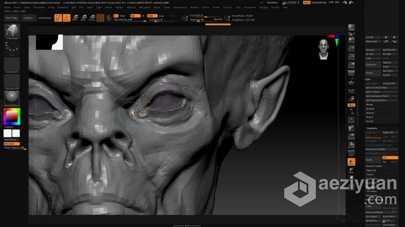 ZBrush教程 Zbrush 2021数字雕刻全面核心技术大师班视频教程教程,zbrush,数字,雕刻,全面 - AE资源网 www.aeziyuan.com