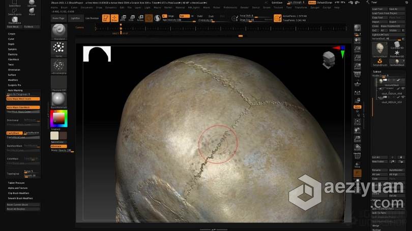 ZBrush教程 Zbrush 2021数字雕刻全面核心技术大师班视频教程教程,zbrush,数字,雕刻,全面 - AE资源网 www.aeziyuan.com