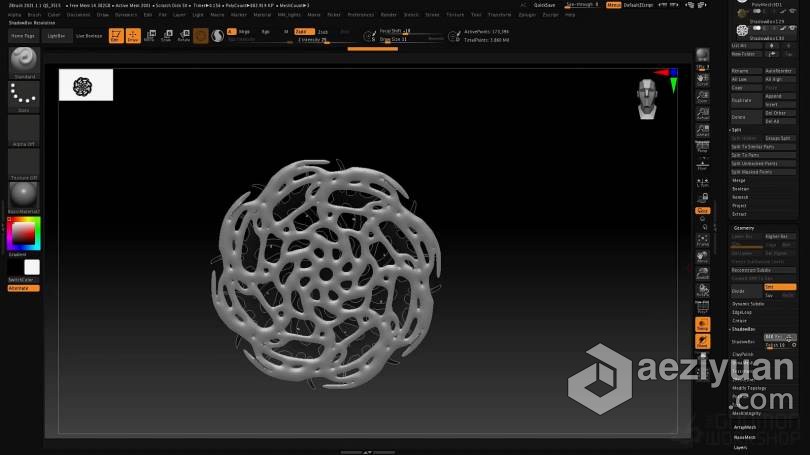 ZBrush教程 Zbrush 2021数字雕刻全面核心技术大师班视频教程教程,zbrush,数字,雕刻,全面 - AE资源网 www.aeziyuan.com