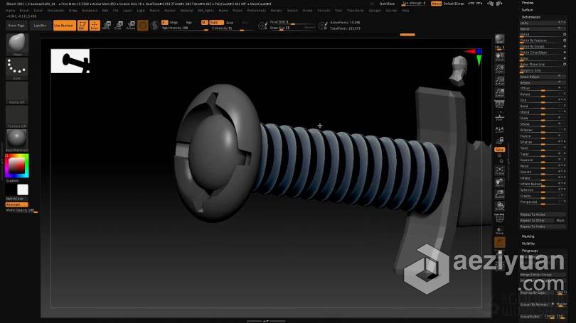 ZBrush教程 Zbrush 2021数字雕刻全面核心技术大师班视频教程教程,zbrush,数字,雕刻,全面 - AE资源网 www.aeziyuan.com