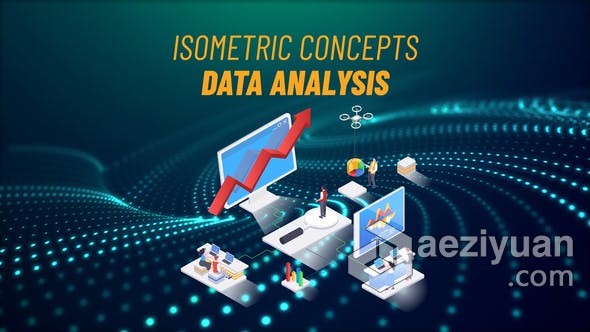 AE模板 3D数据分析组成概念创作发展目标市场营销介绍视频图形动画 AE工程 AE文件ae模板,数据分析,组成,概念,创作 - AE资源网 www.aeziyuan.com