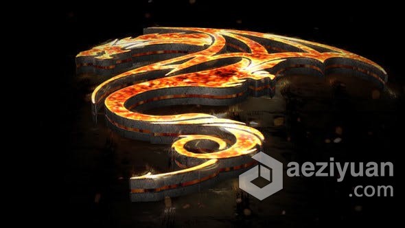 AE模板 火焰燃烧3D LOGO动画视频片头制作 AE工程 AE文件火焰,燃烧,动画,视频,片头制作 - AE资源网 www.aeziyuan.com