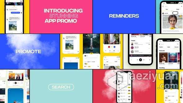 AE模板 App Promo应用商店设计介绍社交媒体UI展示视频 AE工程 AE文件ae模板,应用商店,设计,介绍,社交媒体 - AE资源网 www.aeziyuan.com