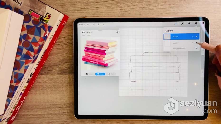 绘画教程 初学者IPAD中使用Procreate创建潮流数字绘画基础教程绘画教程,ipad,使用,创建,潮流 - AE资源网 www.aeziyuan.com