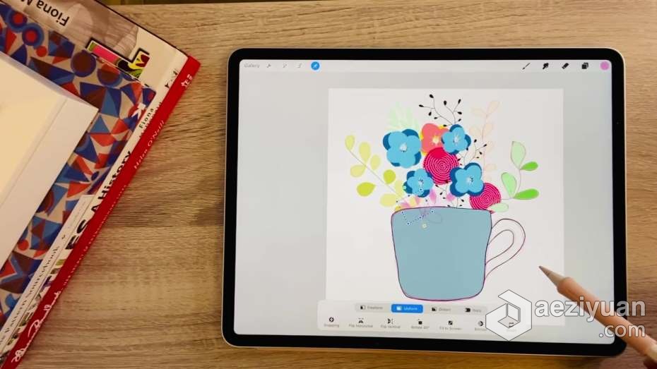 绘画教程 初学者IPAD中使用Procreate创建潮流数字绘画基础教程绘画教程,ipad,使用,创建,潮流 - AE资源网 www.aeziyuan.com