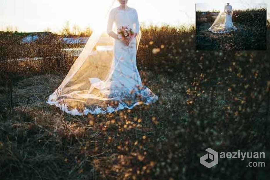 阳光下的婚礼Lightroom预设与Photoshop (xmp)预设 Sunlit Wedding Presets - AE资源网 www.aeziyuan.com