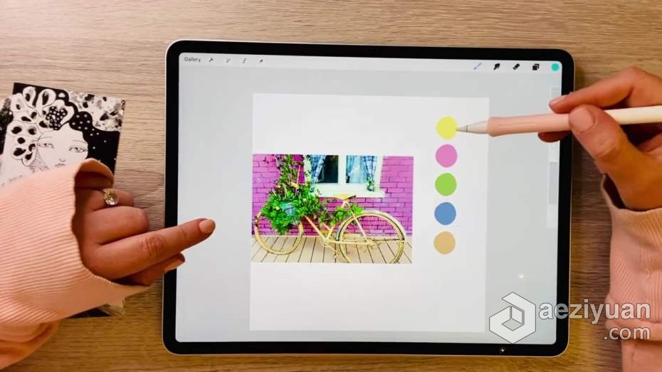 绘画教程 Procreate再IPAD上制作插图动画教程绘画教程,制作,插图,动画教程 - AE资源网 www.aeziyuan.com