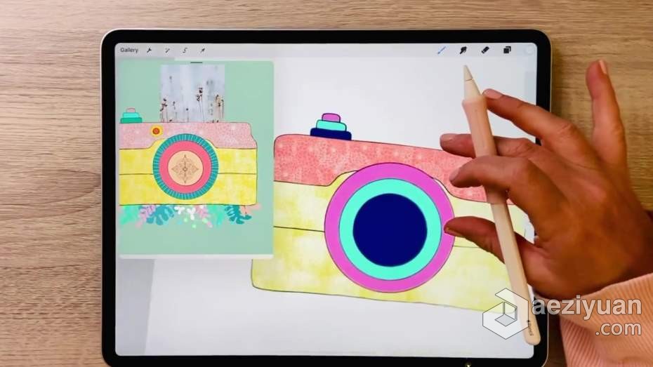 绘画教程 Procreate再IPAD上制作插图动画教程绘画教程,制作,插图,动画教程 - AE资源网 www.aeziyuan.com