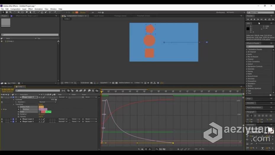 AE教程 AE初学者基本工具创建动态图形技术训练教程基本,工具,创建,技术训练,教程 - AE资源网 www.aeziyuan.com