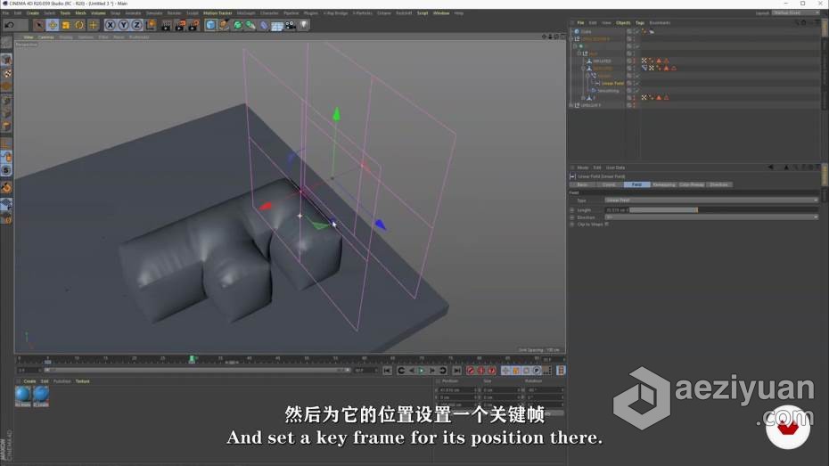 C4D教程 C4D卡通彩色充气3D字体设计完整制作流程教程 中文字幕教程,卡通,彩色,充气,字体设计 - AE资源网 www.aeziyuan.com