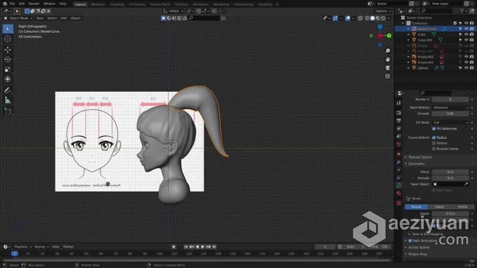 Blender教程 Blender数字雕刻技术实例训练教程blender,教程,数字,雕刻,技术 - AE资源网 www.aeziyuan.com