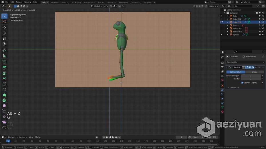Blender教程 Blender小青蛙角色完整实例制作工作流程教程blender,教程,角色,完整,实例 - AE资源网 www.aeziyuan.com