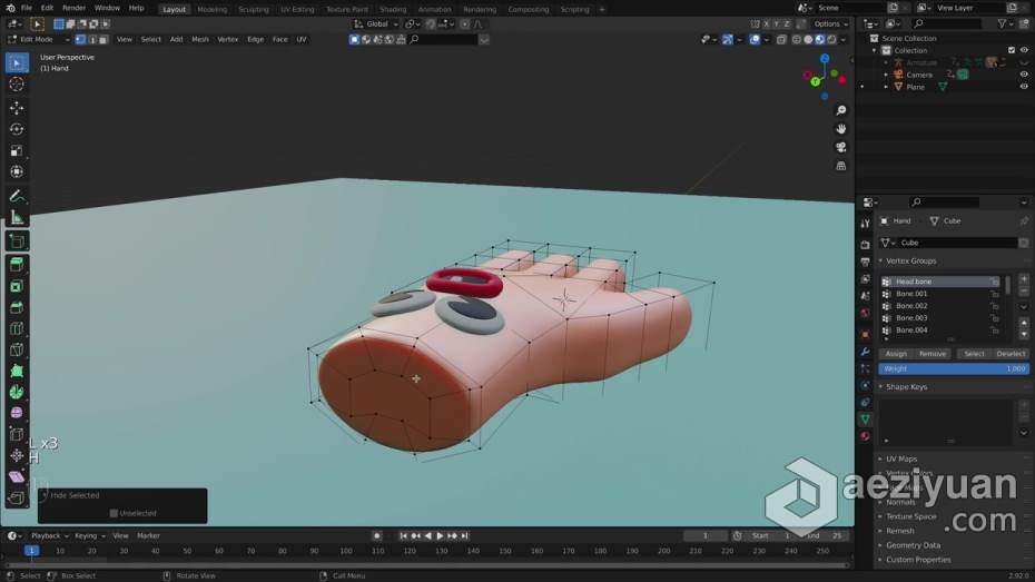 Blender教程 Blender卡通风格手部建模与动画实例制作教程blender,教程,卡通风格,风格,手部 - AE资源网 www.aeziyuan.com