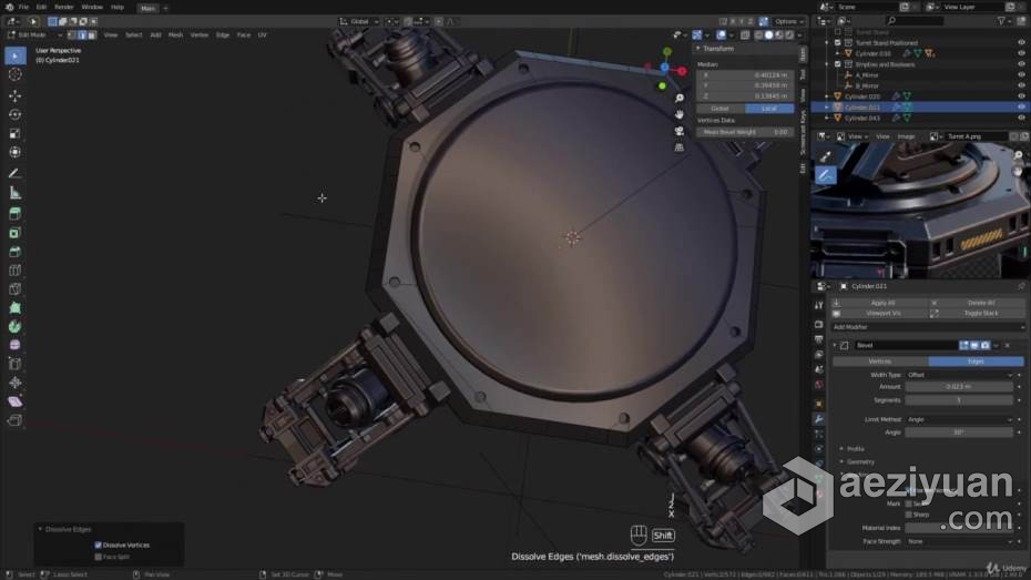 Blender教程 Blender科幻游戏炮塔PBR艺术制作完整工作流程教程 中文字幕blender,教程,科幻游戏,游戏,炮塔 - AE资源网 www.aeziyuan.com