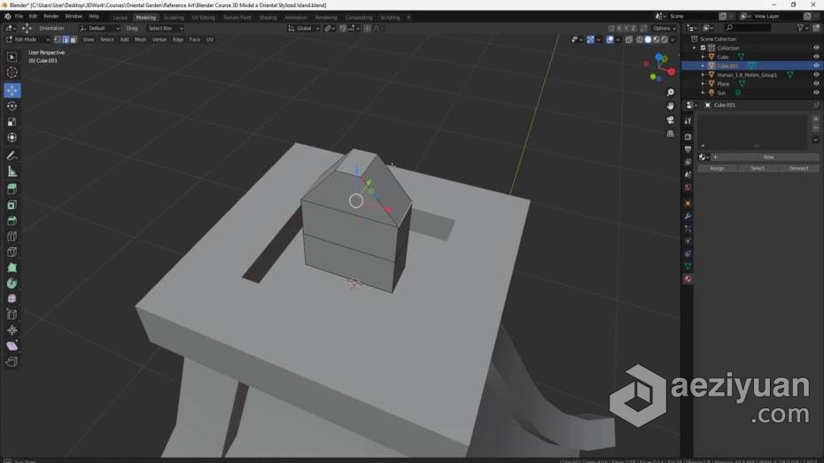 Blender教程 Blender东方韵味建筑小岛完整制作流程教程 中文字幕blender,教程,东方,建筑,小岛 - AE资源网 www.aeziyuan.com