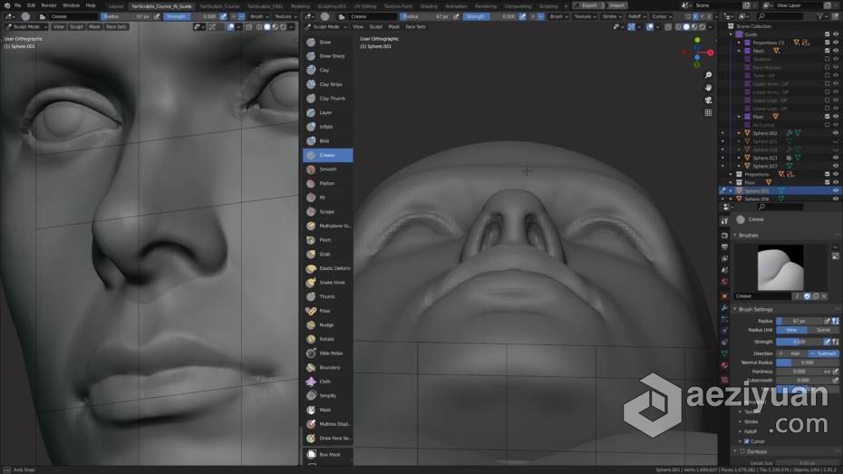 Blender教程 Blender男性人体解剖形态全身造型雕刻技术教程blender,教程,男性,人体解剖,解剖 - AE资源网 www.aeziyuan.com