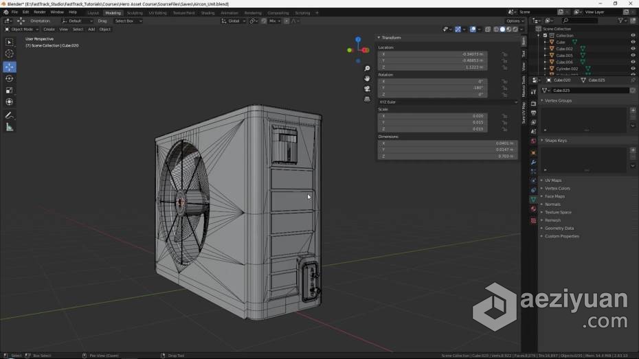 Blender教程 Blender游戏道具资产超详细完整制作工作流程教程blender,教程,游戏道具,资产,详细 - AE资源网 www.aeziyuan.com