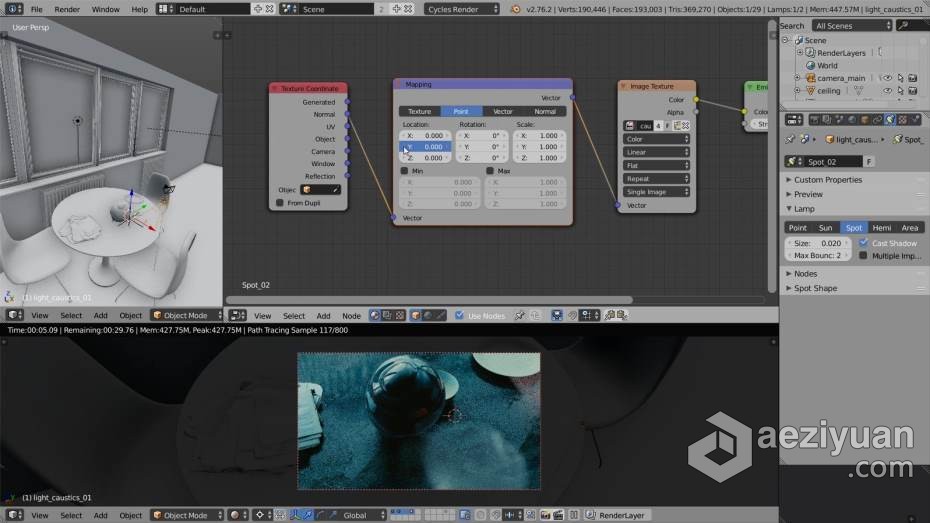 Blender教程 Blender逼真灯光渲染技术大师级训练教程blender,教程,逼真,灯光,渲染 - AE资源网 www.aeziyuan.com