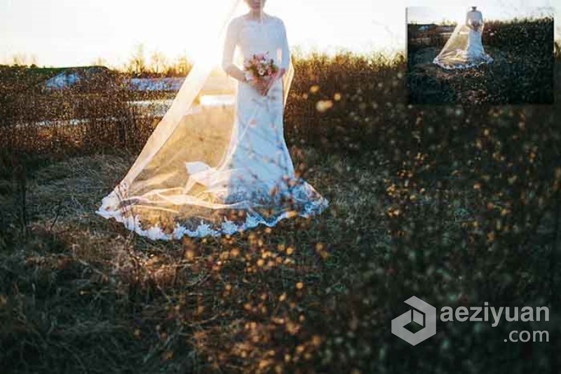 阳光下的婚礼Lightroom预设与Photoshop (xmp)预设 Sunlit Wedding Presets - AE资源网 www.aeziyuan.com