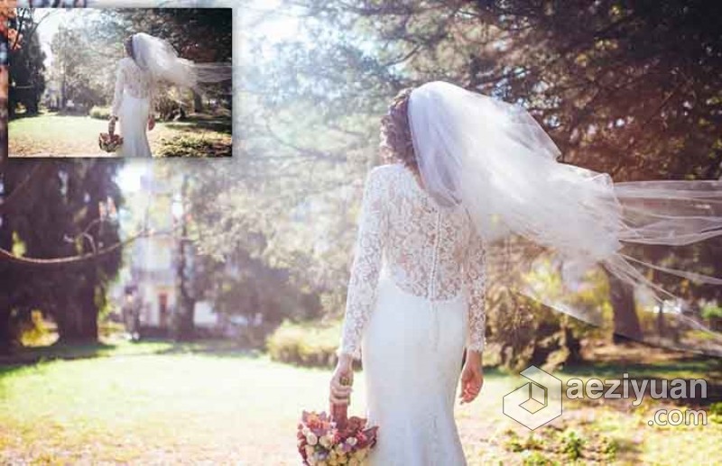 阳光下的婚礼Lightroom预设与Photoshop (xmp)预设 Sunlit Wedding Presets - AE资源网 www.aeziyuan.com