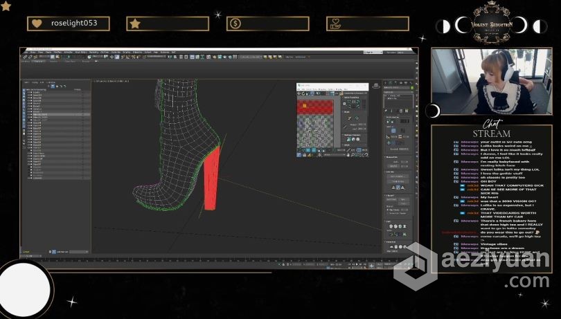 ZBrush教程 ZBrush 3dsmax SP多利亚哥特式服装的设计建模与贴图制作视频教程教程,zbrush,3dsmax,哥特式,服装 - AE资源网 www.aeziyuan.com