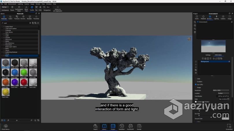 Zbrush教程 Zbrush概念艺术环境从3D构建到2D绘制视频教程教程,概念艺术,环境,构建,绘制 - AE资源网 www.aeziyuan.com