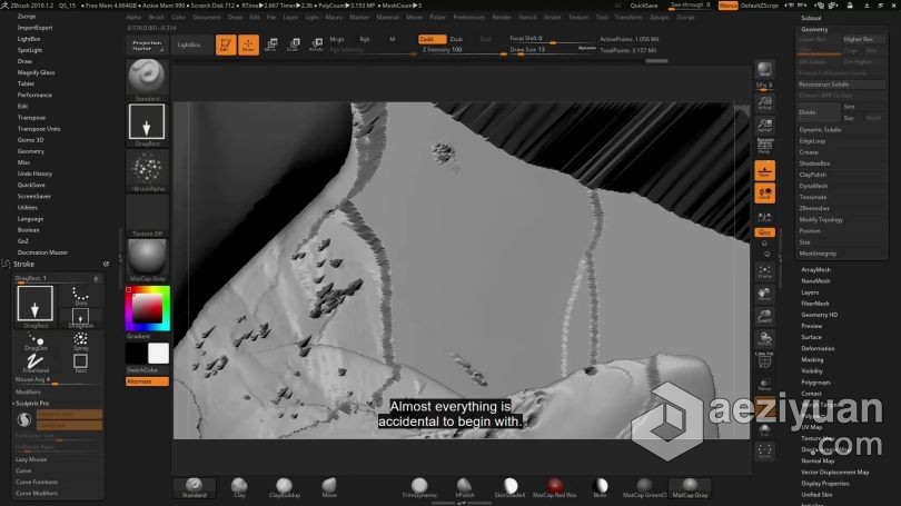 Zbrush教程 Zbrush概念艺术环境从3D构建到2D绘制视频教程教程,概念艺术,环境,构建,绘制 - AE资源网 www.aeziyuan.com