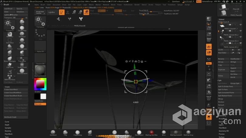 Zbrush教程 Zbrush概念艺术环境从3D构建到2D绘制视频教程教程,概念艺术,环境,构建,绘制 - AE资源网 www.aeziyuan.com