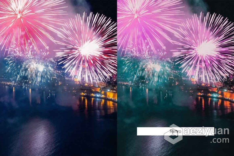 烟花摄影后期调色Lightroom预设手机lr预设及LUT预设 Fireworks Lightroom Presets LUTs烟花,摄影后期,lightroom,预设,手机 - AE资源网 www.aeziyuan.com