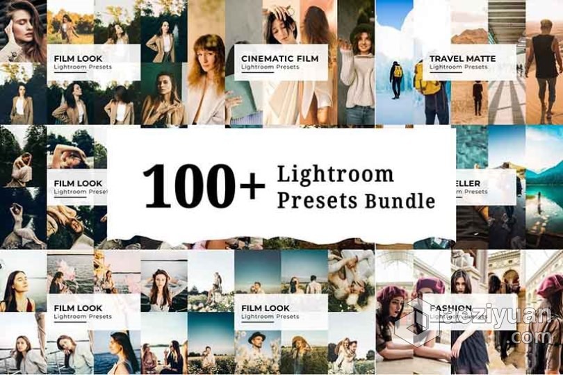 100组适用于婚礼人像旅拍电影风光Lightroom预设包 100+ Lightroom Presets Bundle人像,风光,lightroom,预设 - AE资源网 www.aeziyuan.com