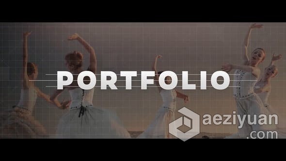 FCPX插件 Motion模板 网格背景图片文字开场视频片头制作 - AE资源网 www.aeziyuan.com