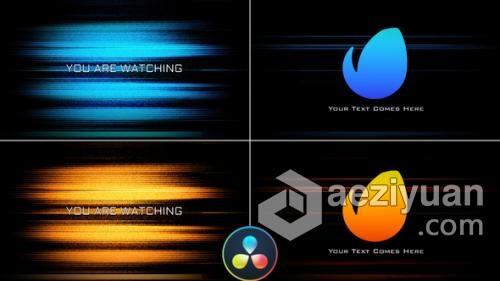 达芬奇模板 Glitch Noise Logo Resolve模板故障线条跳动标志动画视频 DaVinci Resolve模板 工程 文件达芬奇,模板,glitch,logo,resolve - AE资源网 www.aeziyuan.com