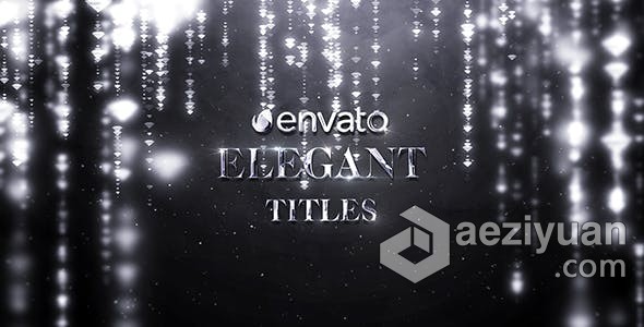 AE模板 Elegant Titles钻石优雅魅力奢华标题开场视频片头 AE工程 AE文件钻石,优雅,魅力,奢华,标题 - AE资源网 www.aeziyuan.com