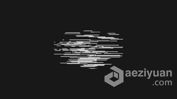 AE模板 现代故障图形动画展示标志视频片头 AE工程 AE文件 - AE资源网 www.aeziyuan.com