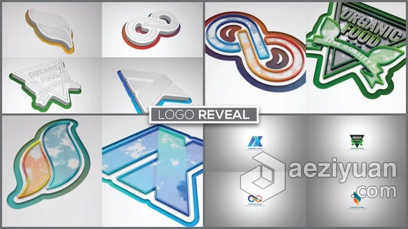 AE模板 3D纹理挤压形成LOGO动画视频片头制作 AE工程 AE文件纹理,挤压,形成,动画,视频 - AE资源网 www.aeziyuan.com