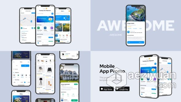 AE模板 移动应用程序APP软件介绍推荐宣传广告视频 AE工程 AE文件ae模板,移动应用,应用程序,软件,介绍 - AE资源网 www.aeziyuan.com