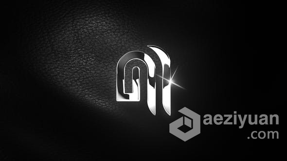 AE模板 秘密感复古优雅奢华皮革背景高光闪亮光滑面标志LOGO片头 AE工程 AE文件下载 - AE资源网 www.aeziyuan.com