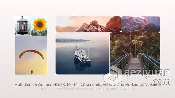 AE模板 4K水平垂直版多屏幕照片墙拼贴分屏动画效果展示时尚短视频片头 AE工程 AE文件下载ae模板,屏幕,照片墙,拼贴,动画 - AE资源网 www.aeziyuan.com