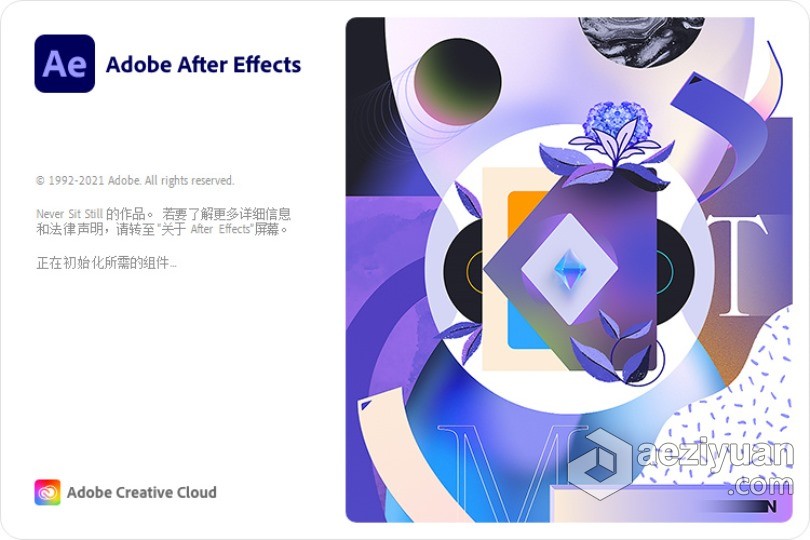 AE 2022正式版 Adobe After Effects 2022 22.0.0.111 ACR14.0 Win x64系统一键安装完整版 - AE资源网 www.aeziyuan.com