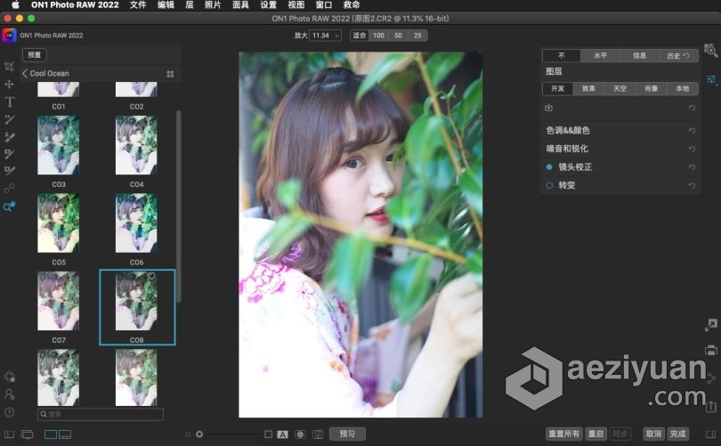 ON1 Photo RAW 2022 MAC中文版 终极照片编辑器 ON1 Photo RAW 2022 v16.0.1.11212 MAC中文版下载 支持原生photo,中文版,终极,照片,编辑器 - AE资源网 www.aeziyuan.com